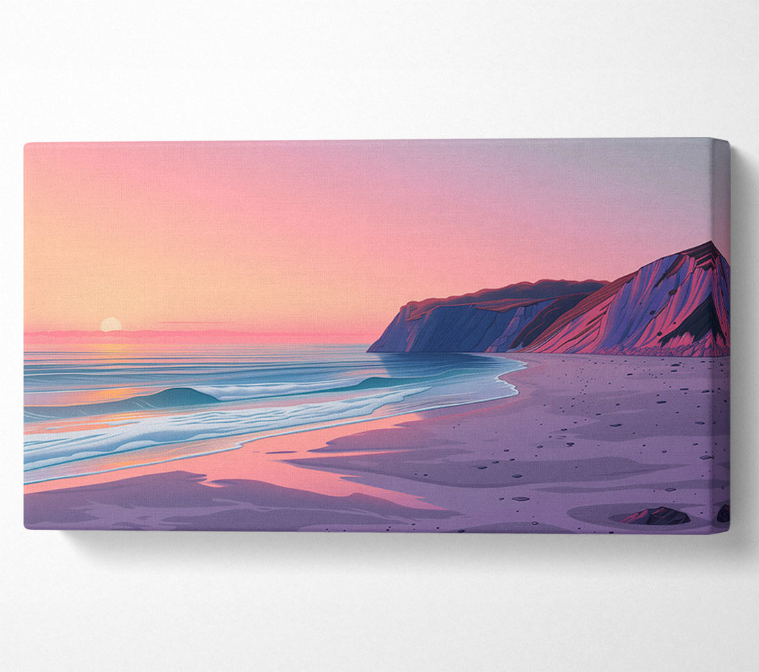  A Canvas Print of Gentle Sea Waves Canvas Art