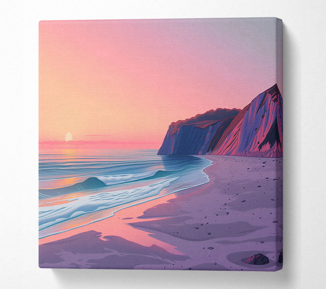  A Canvas Print of Gentle Sea Waves Canvas Art