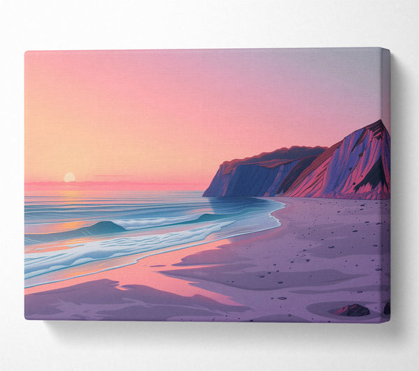  A Canvas Print of Gentle Sea Waves Canvas Art