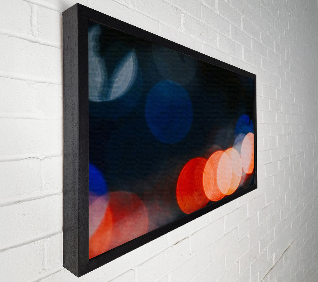  A Canvas Print of Orange City Lights Canvas Print