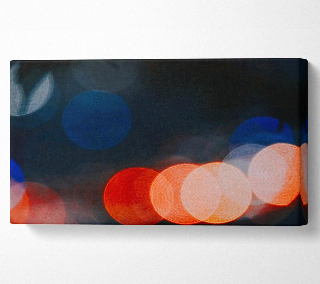  A Canvas Print of Orange City Lights Canvas Print