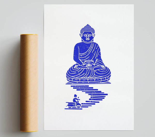 Blue Buddha'S Journey Giclee Print