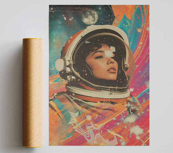 Orange Cosmic Dream Giclee Print