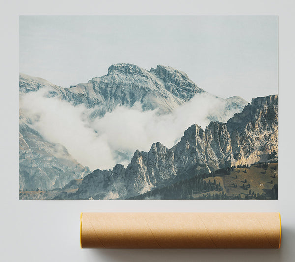 Azure Mountain Peaks Print