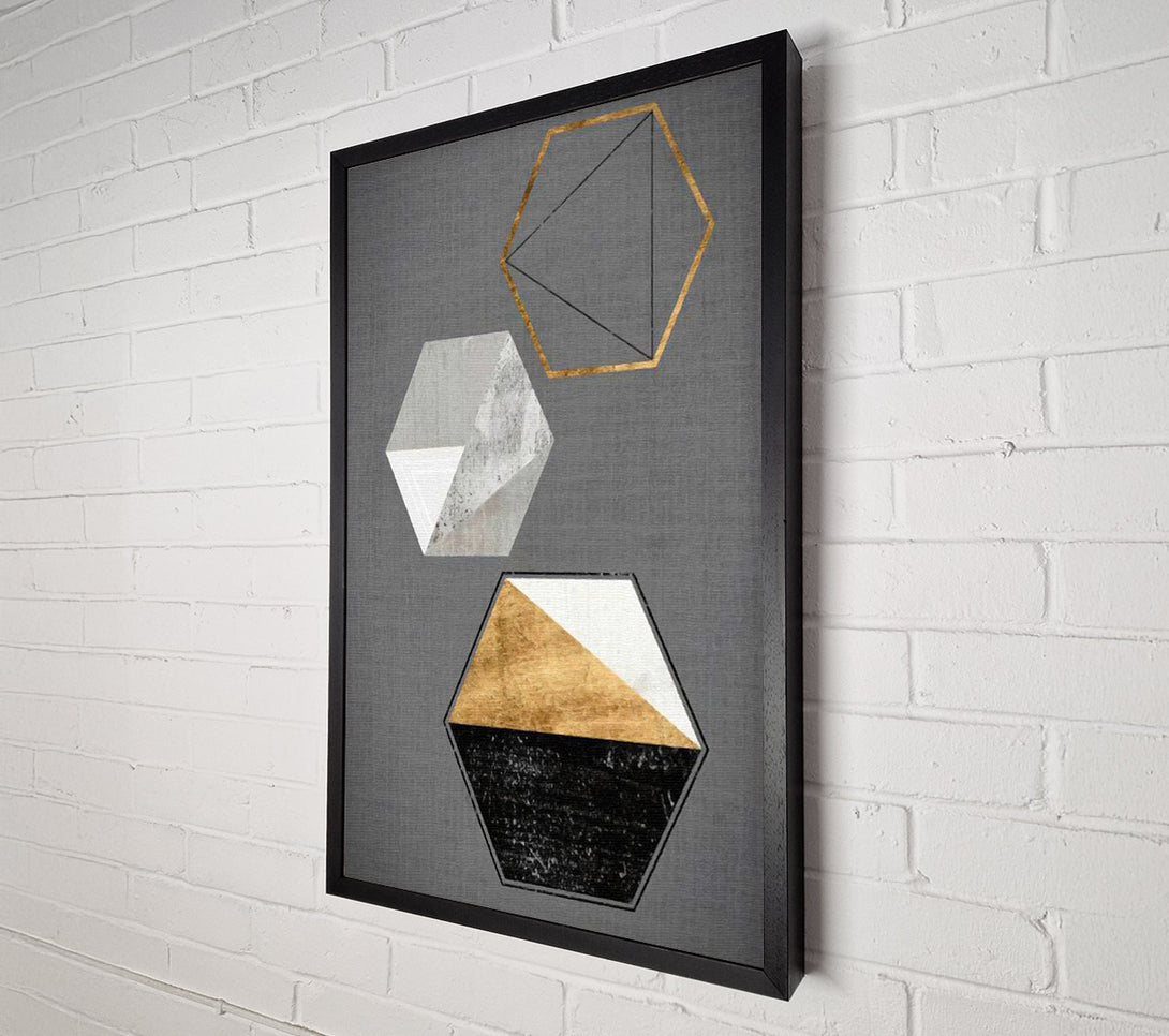  A Canvas Print of Geo Hexagons Canvas Print
