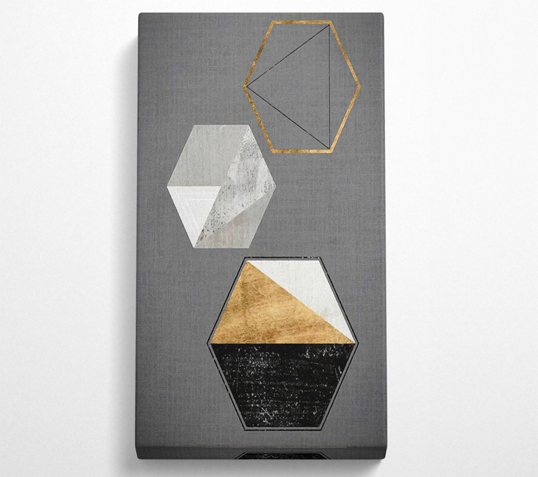  A Canvas Print of Geo Hexagons Canvas Print