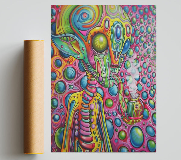 Pink Bubble Dream Poster