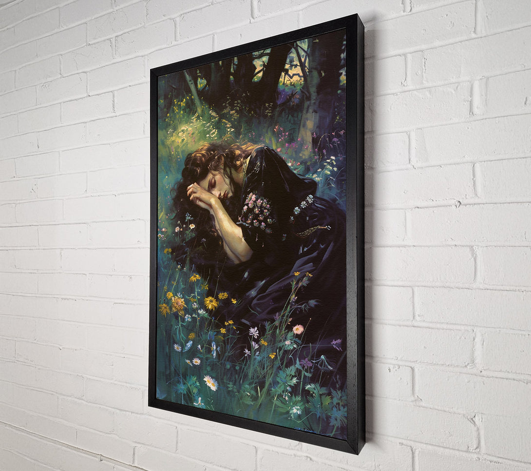  A Canvas Print of Black Velvet Slumber Canvas Art