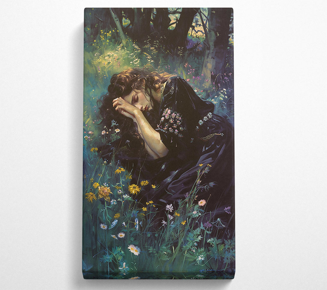  A Canvas Print of Black Velvet Slumber Canvas Art