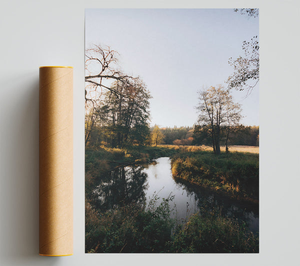 Golden River Bend Print