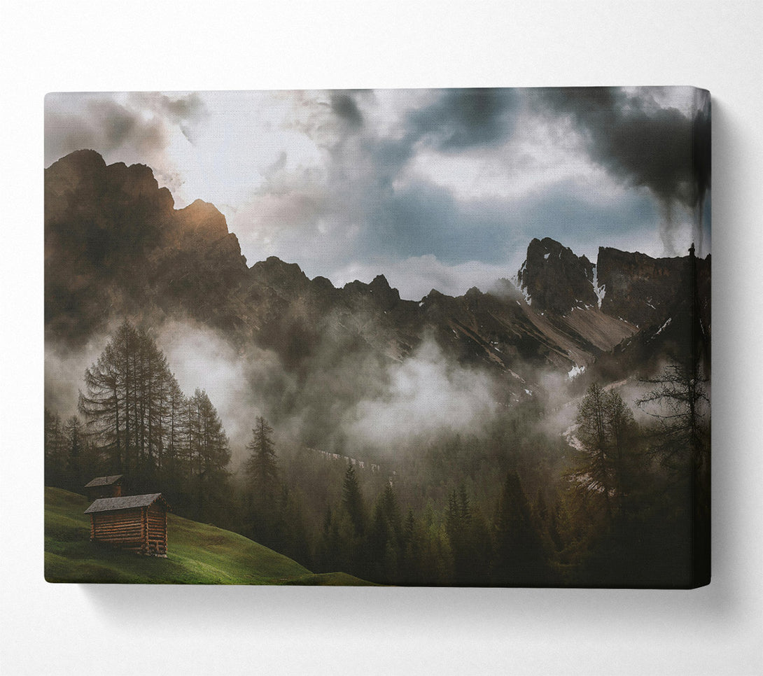  A Canvas Print of Green Mountain Mist Canvas Print
