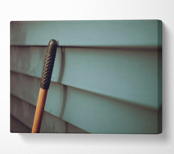  A Canvas Print of Teal Siding Shadows Canvas Art