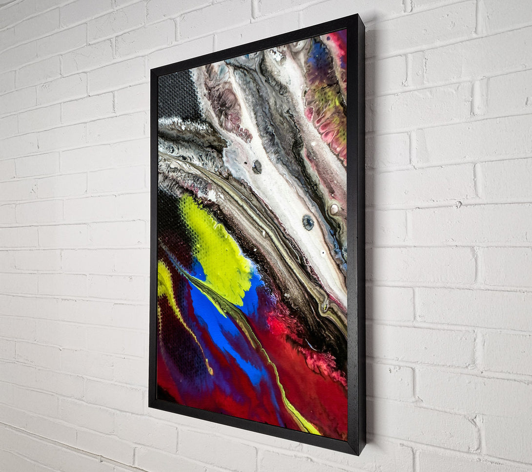  A Canvas Print of Red Swirling Abstract Canvas Wall Art