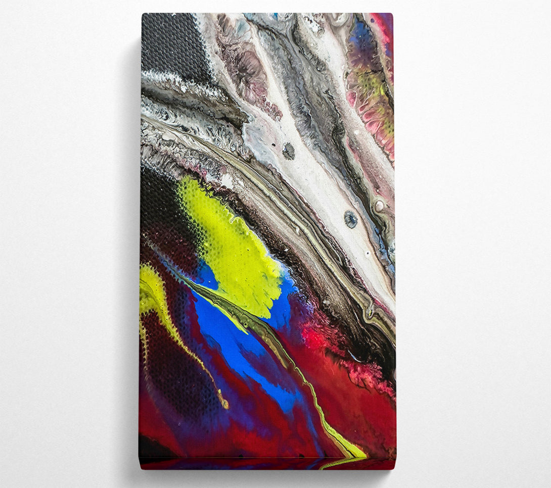  A Canvas Print of Red Swirling Abstract Canvas Wall Art
