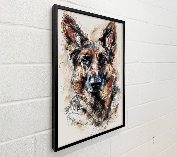 German Shepherd Portrait