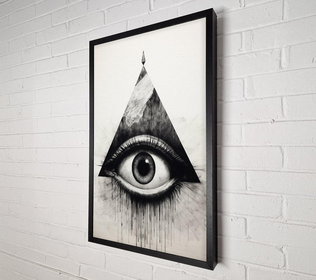  A Canvas Print of Black Eye In Triangle Canvas Wall Art