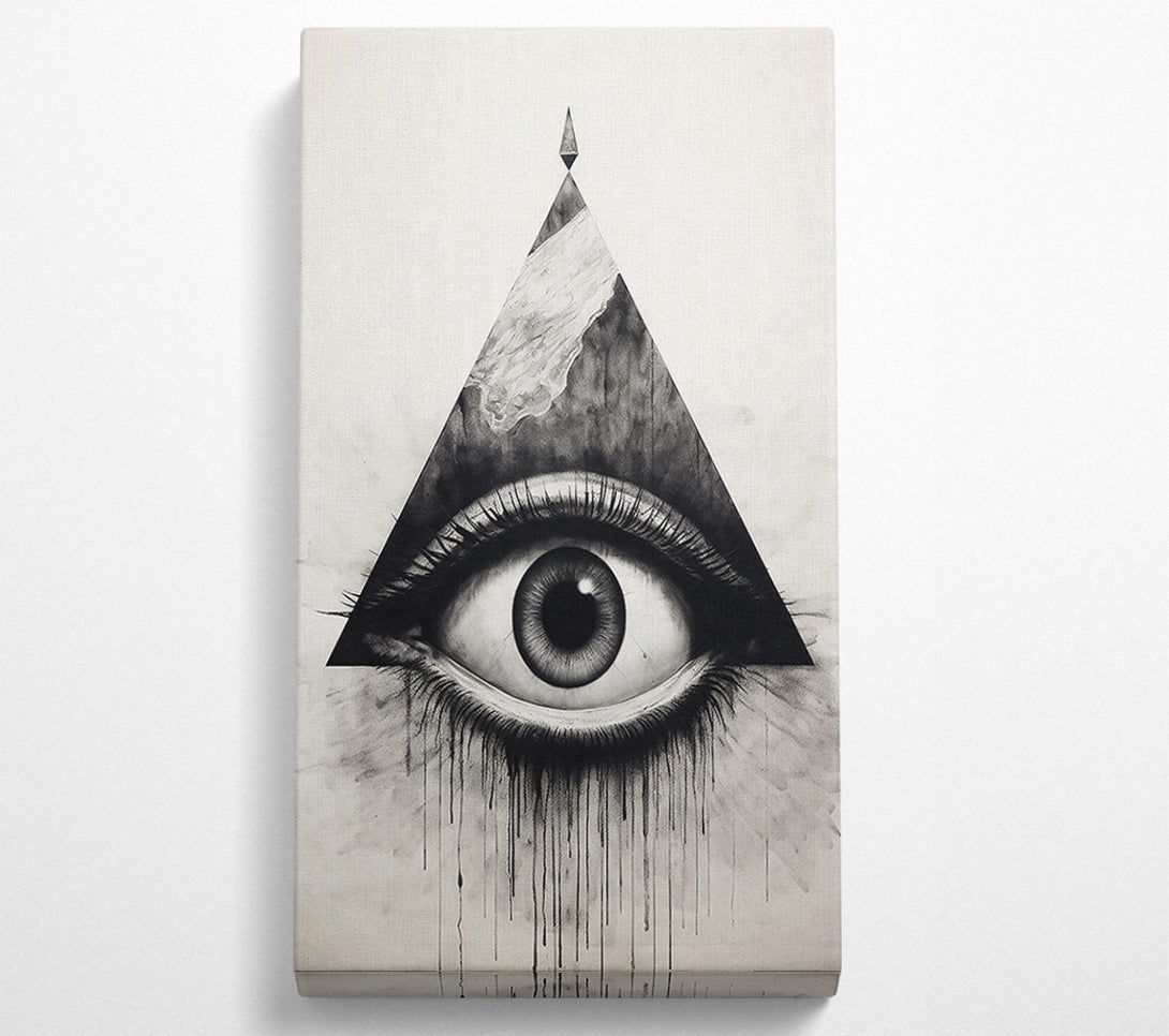  A Canvas Print of Black Eye In Triangle Canvas Wall Art