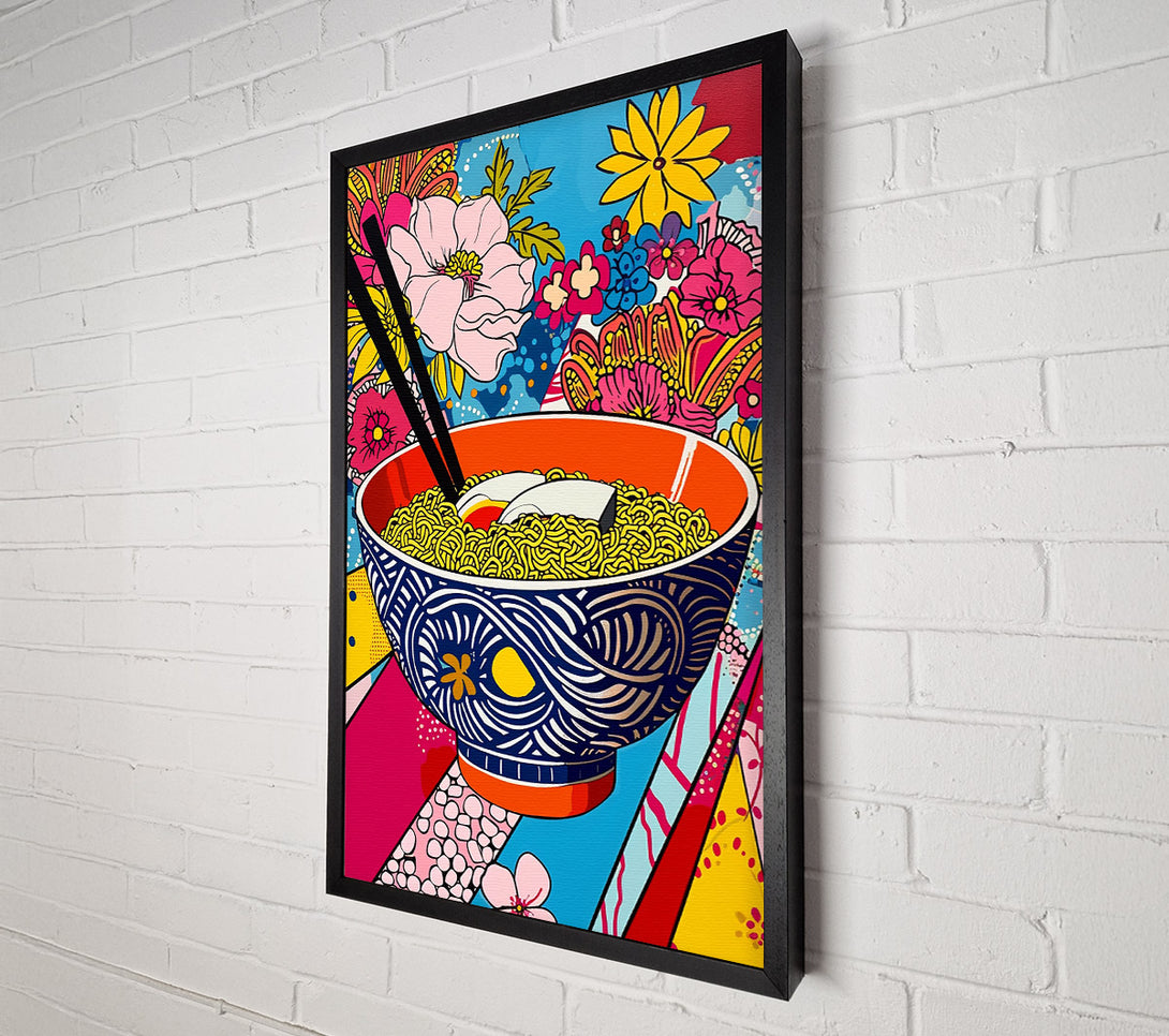  A Canvas Print of Giant Ramen Bowl Pop Art Canvas Print