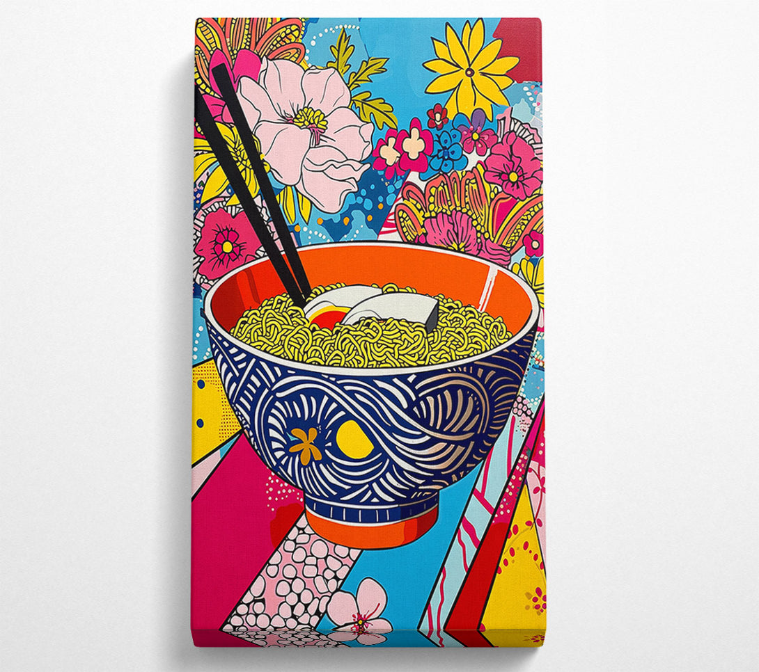  A Canvas Print of Giant Ramen Bowl Pop Art Canvas Print