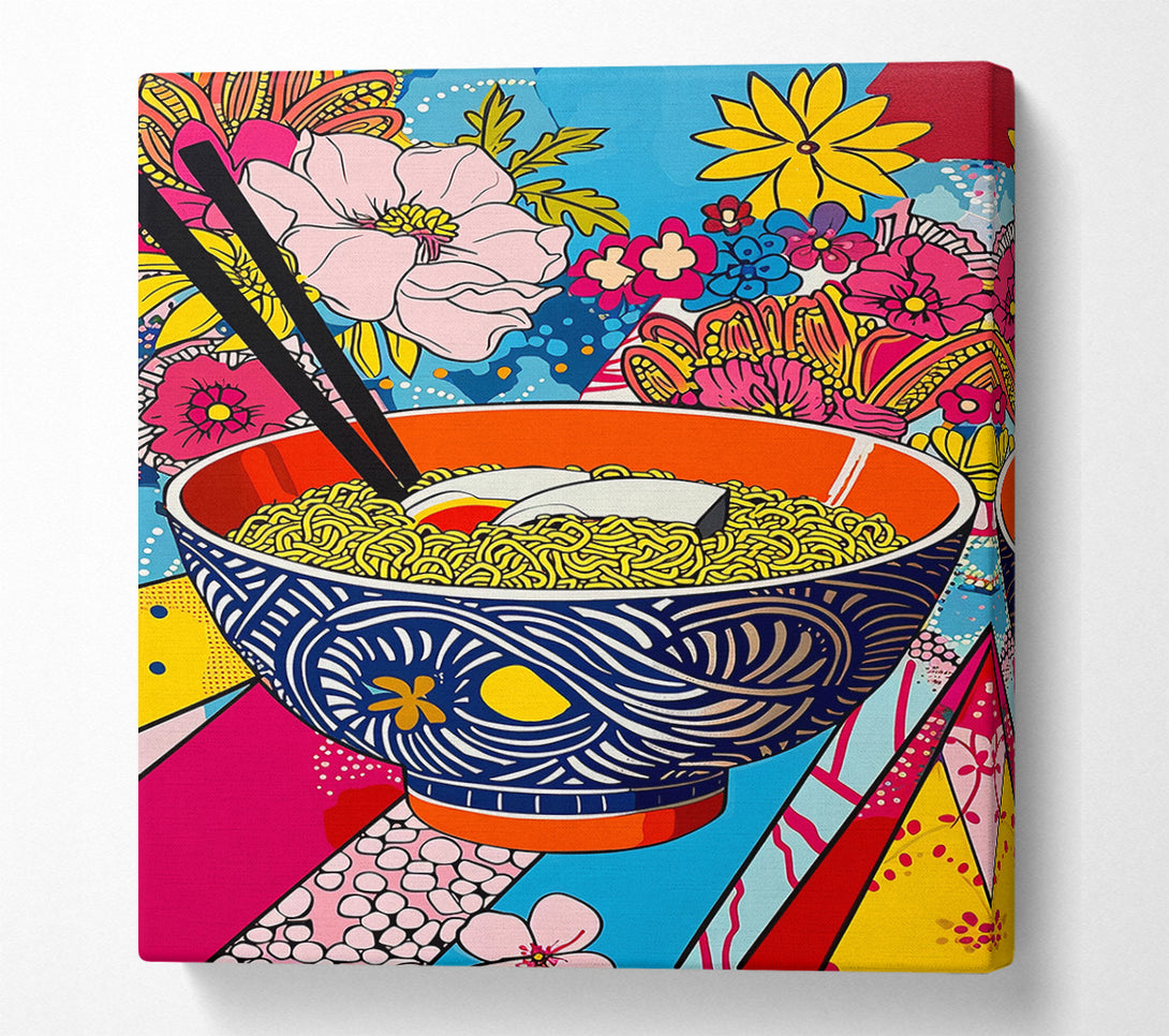  A Canvas Print of Giant Ramen Bowl Pop Art Canvas Print