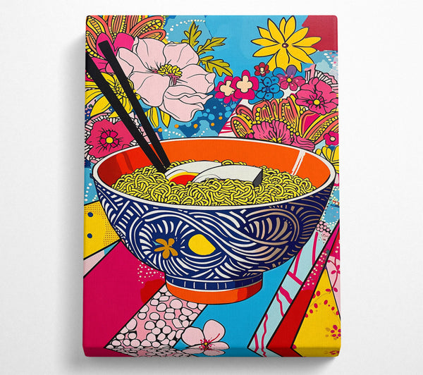  A Canvas Print of Giant Ramen Bowl Pop Art Canvas Print