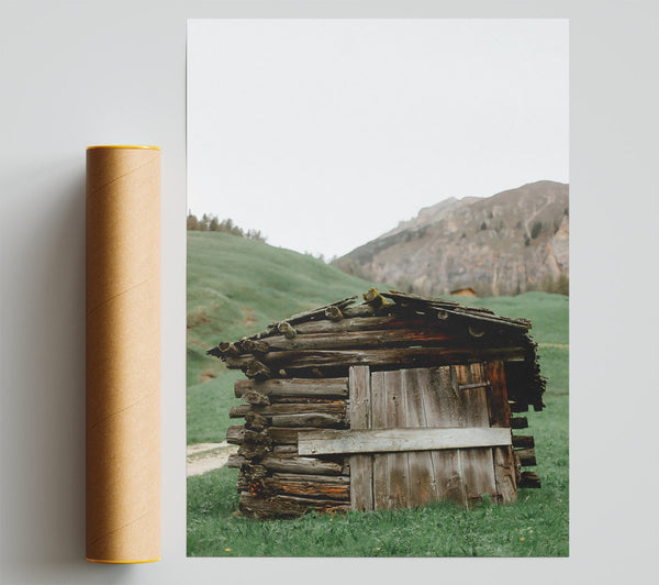 Weathered Grey Cabin Print