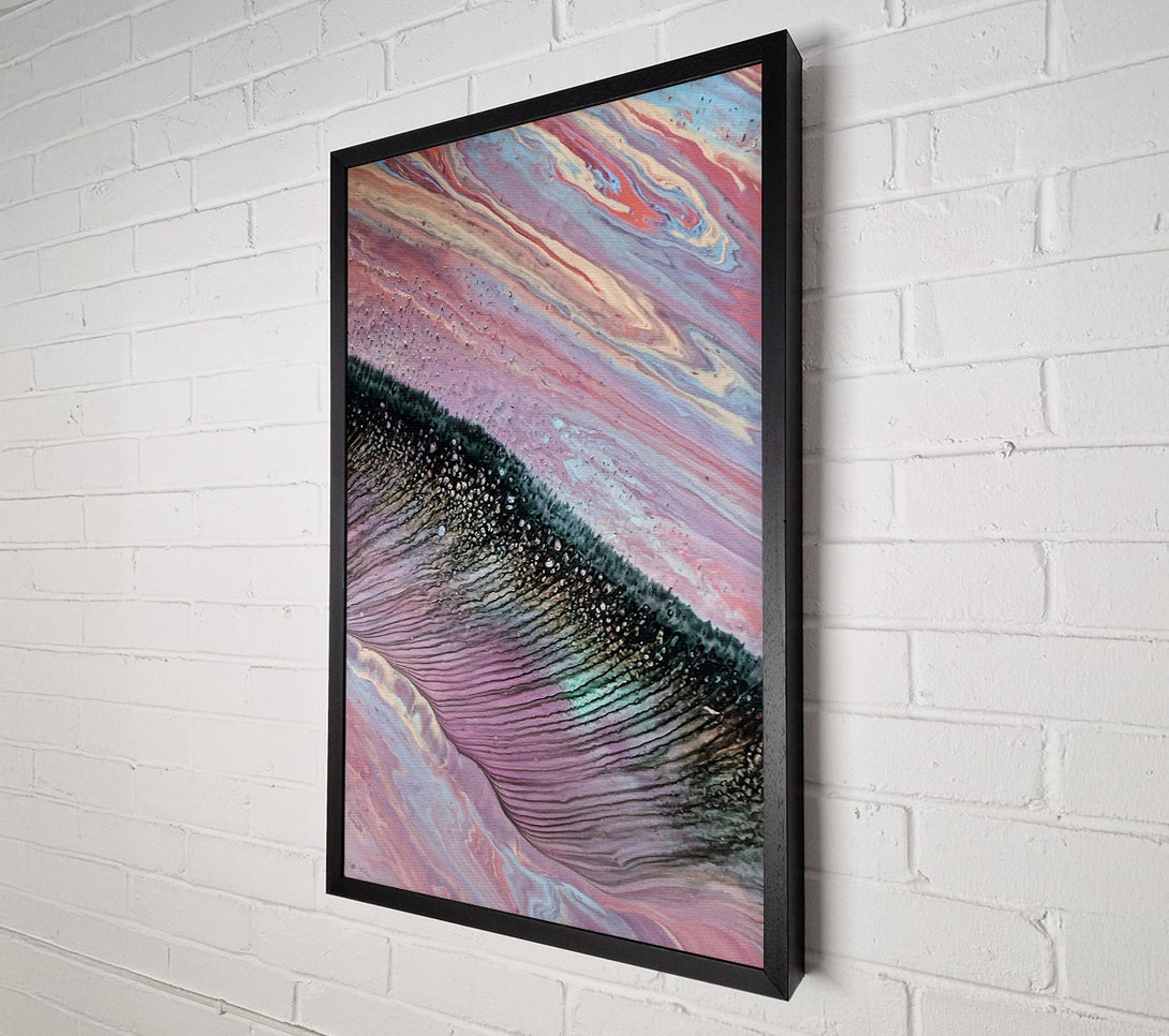  A Canvas Print of Lavender Swirling Waves Canvas Print