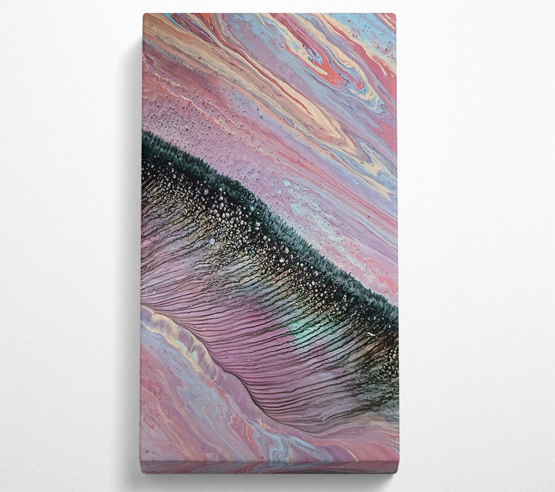  A Canvas Print of Lavender Swirling Waves Canvas Print