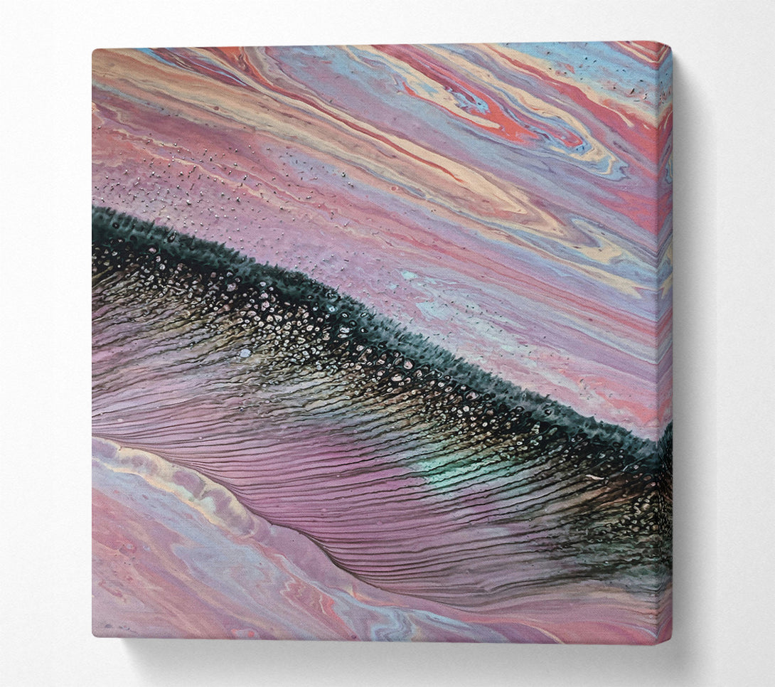  A Canvas Print of Lavender Swirling Waves Canvas Print