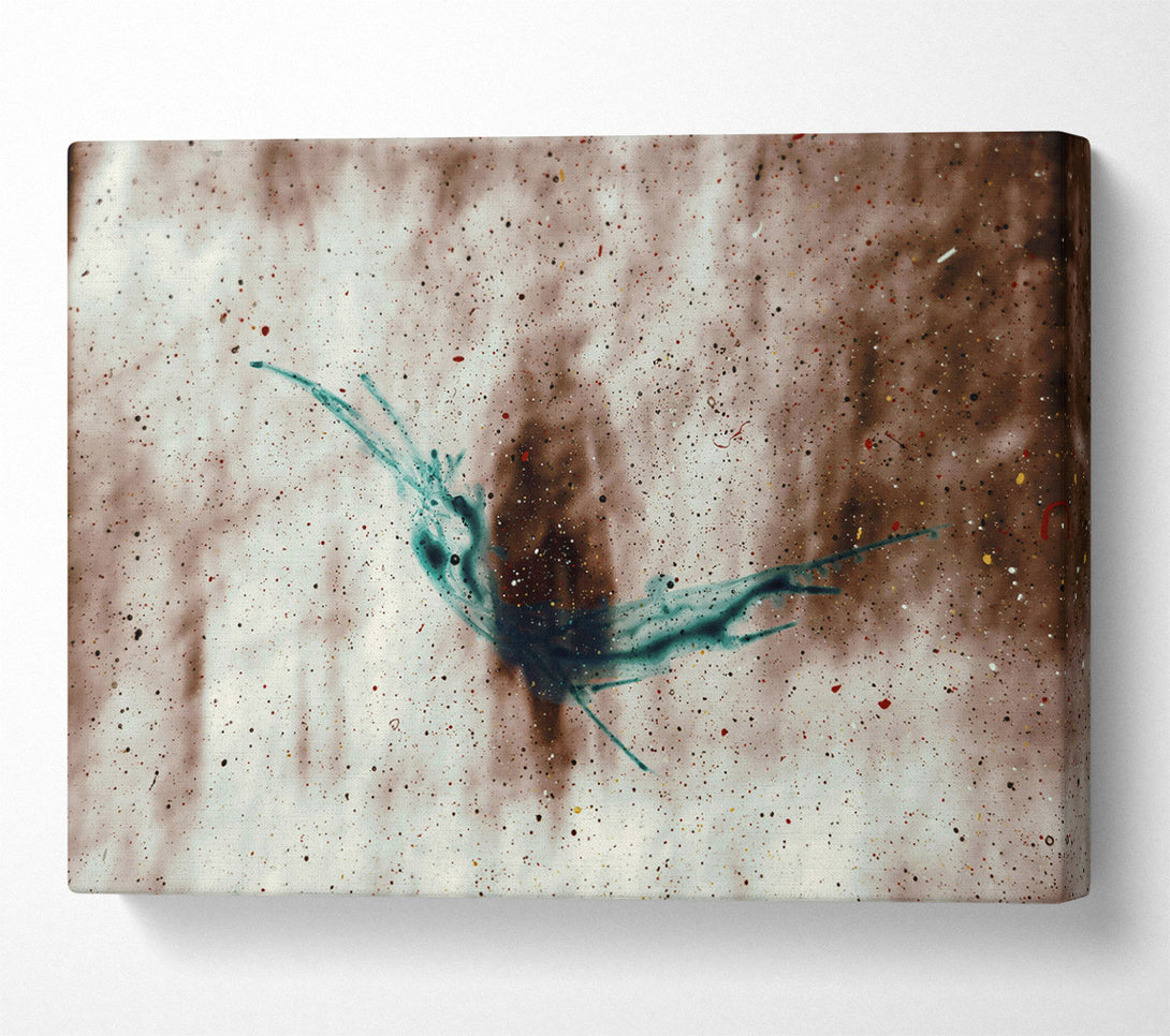  A Canvas Print of Teal Cosmic Dust Canvas Art