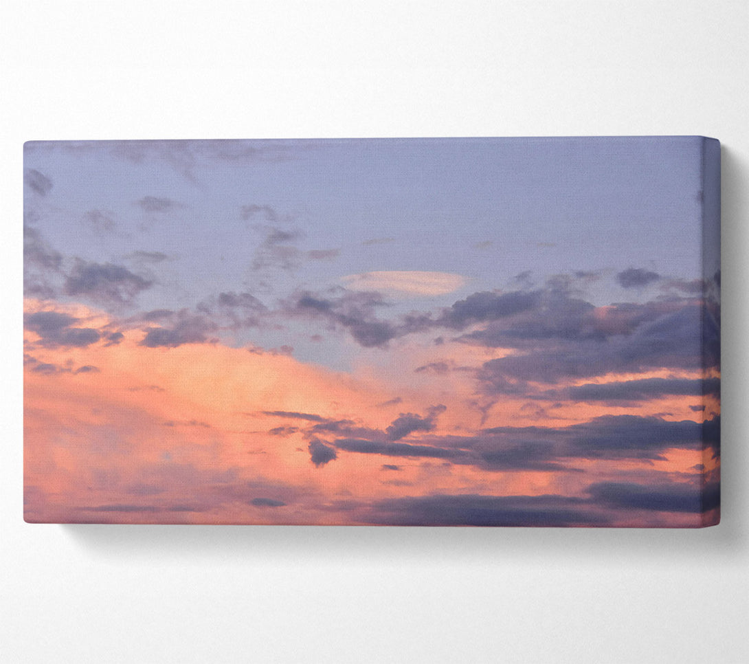  A Canvas Print of Peachy Cloudscape Canvas Wall Art