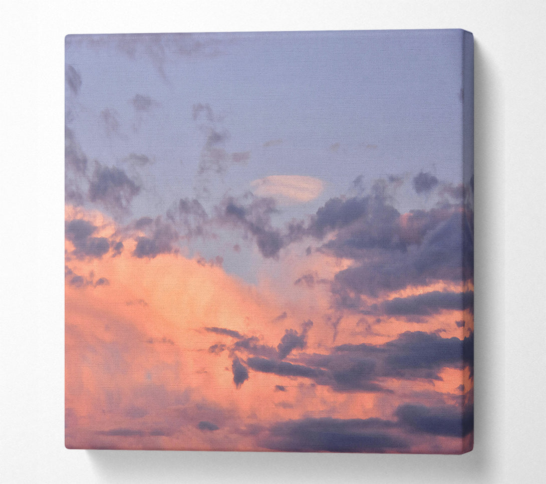  A Canvas Print of Peachy Cloudscape Canvas Wall Art