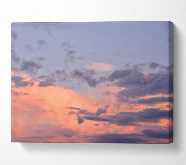  A Canvas Print of Peachy Cloudscape Canvas Wall Art