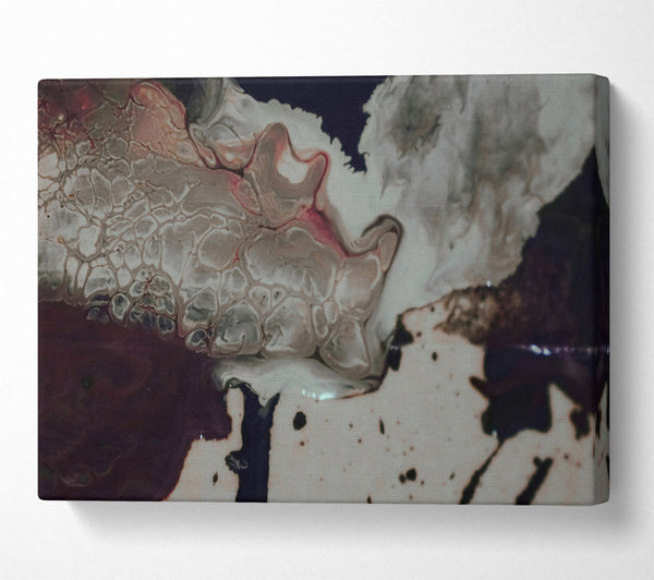  A Canvas Print of Silver And Crimson Flow Canvas Art