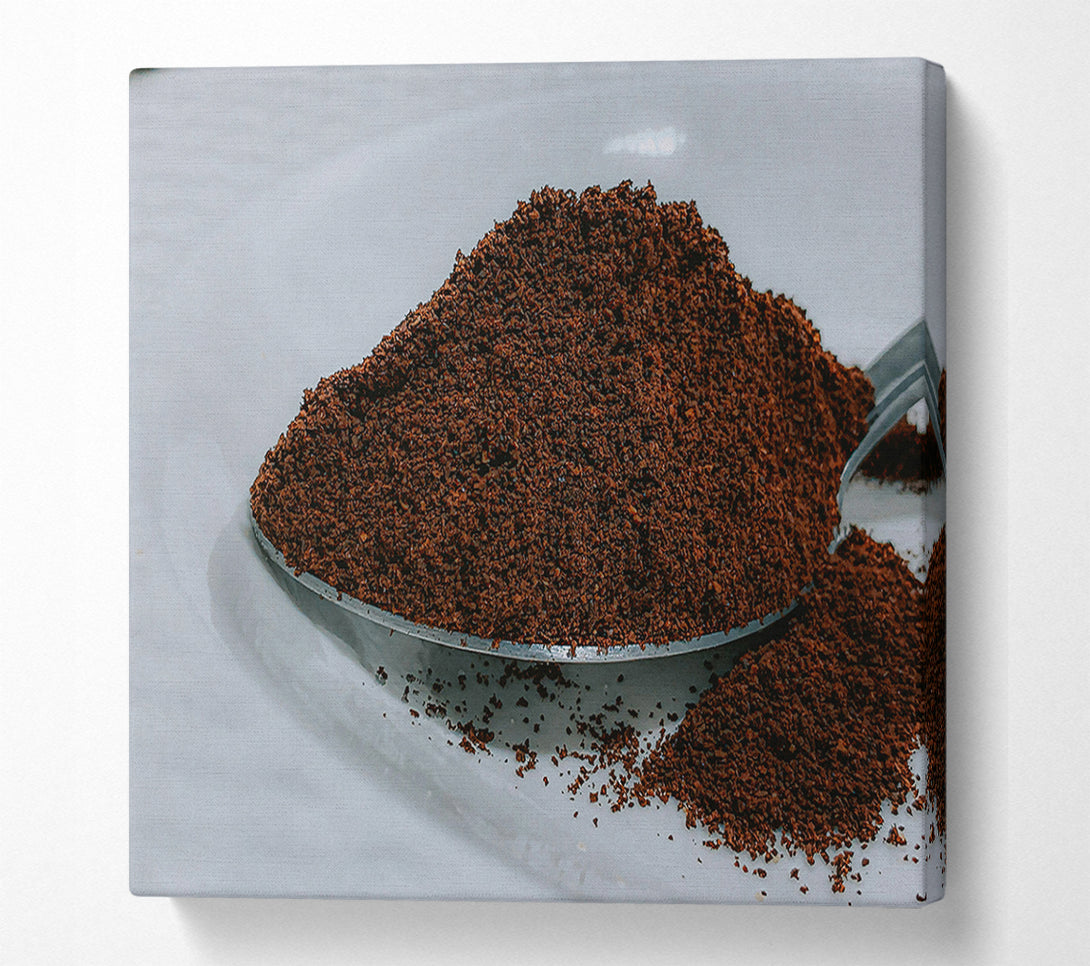  A Canvas Print of Brown Coffee Grounds Canvas Wall Art