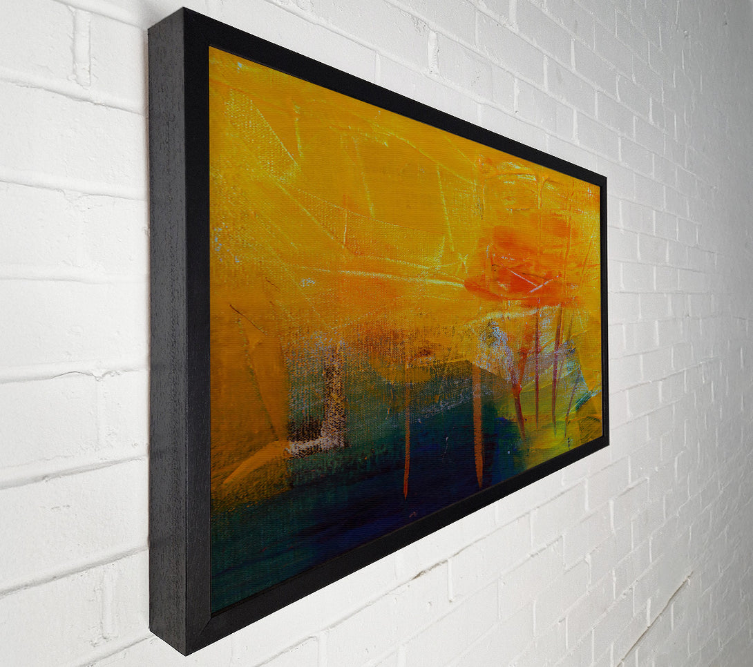  A Canvas Print of Golden Strokes Of Sunset. Canvas Print
