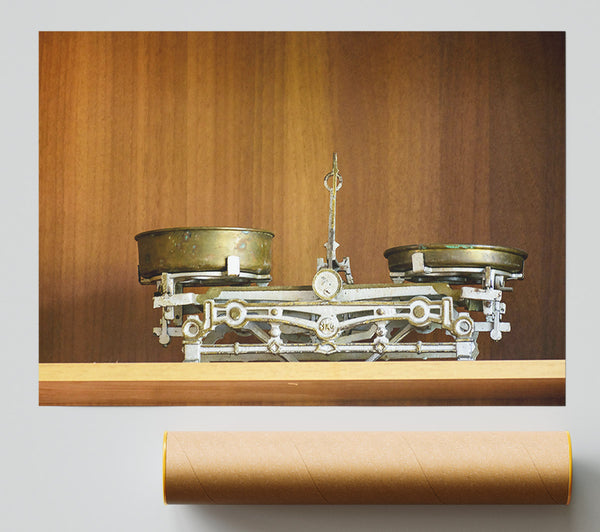 Brass Antique Scale Giclee Print