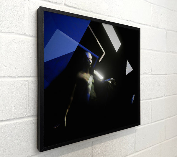 Blue Figure In Shadows