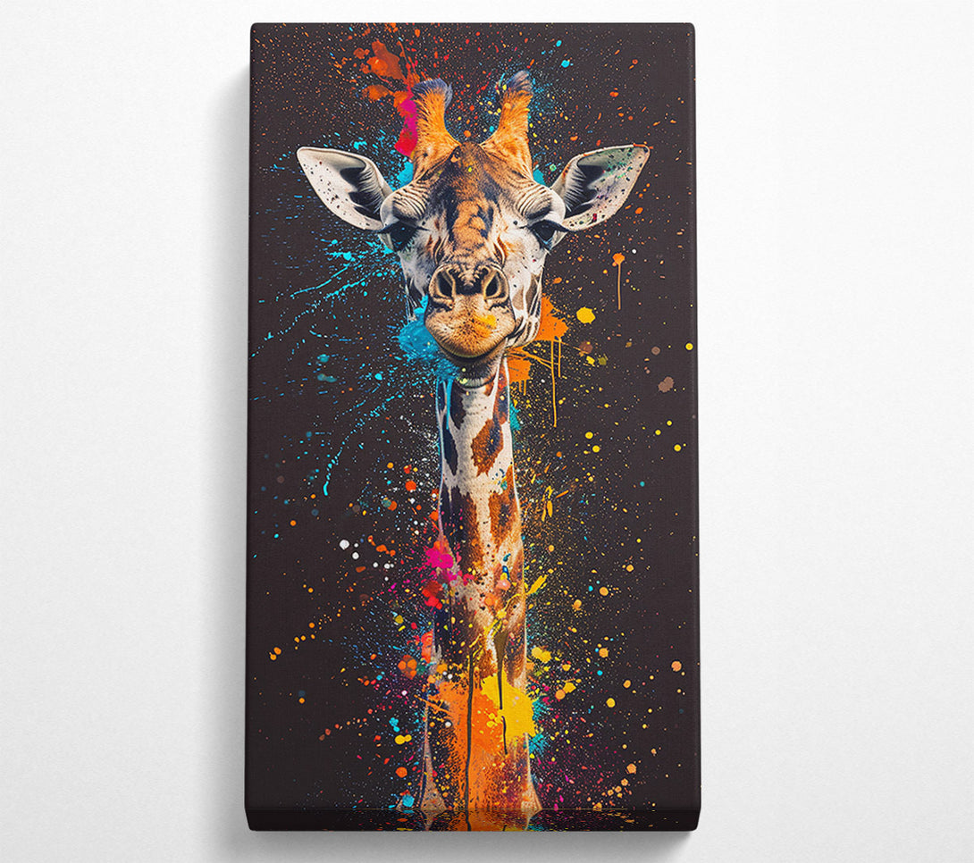  A Canvas Print of Giraffe Splash Canvas Wall Art