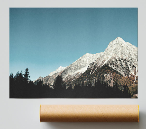 Azure Mountain Peak Giclee Print