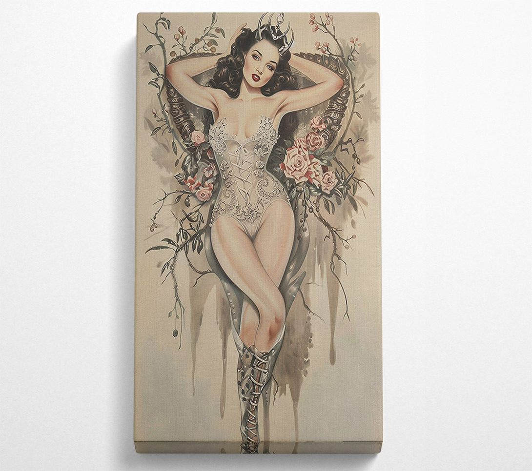  A Canvas Print of Pale Beauty'S Embrace Canvas Art