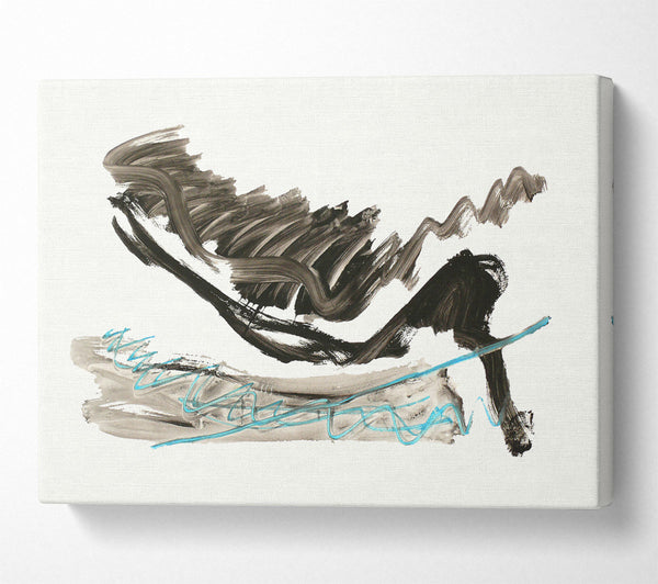  A Canvas Print of Black Lines And Blue Sky Canvas Print