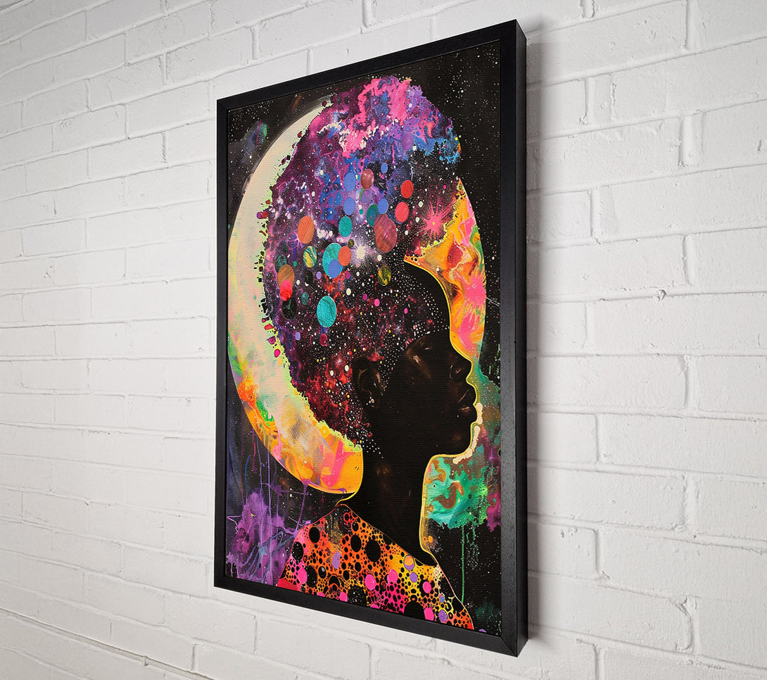  A Canvas Print of Cosmic Orange Dreamscape Canvas Wall Art