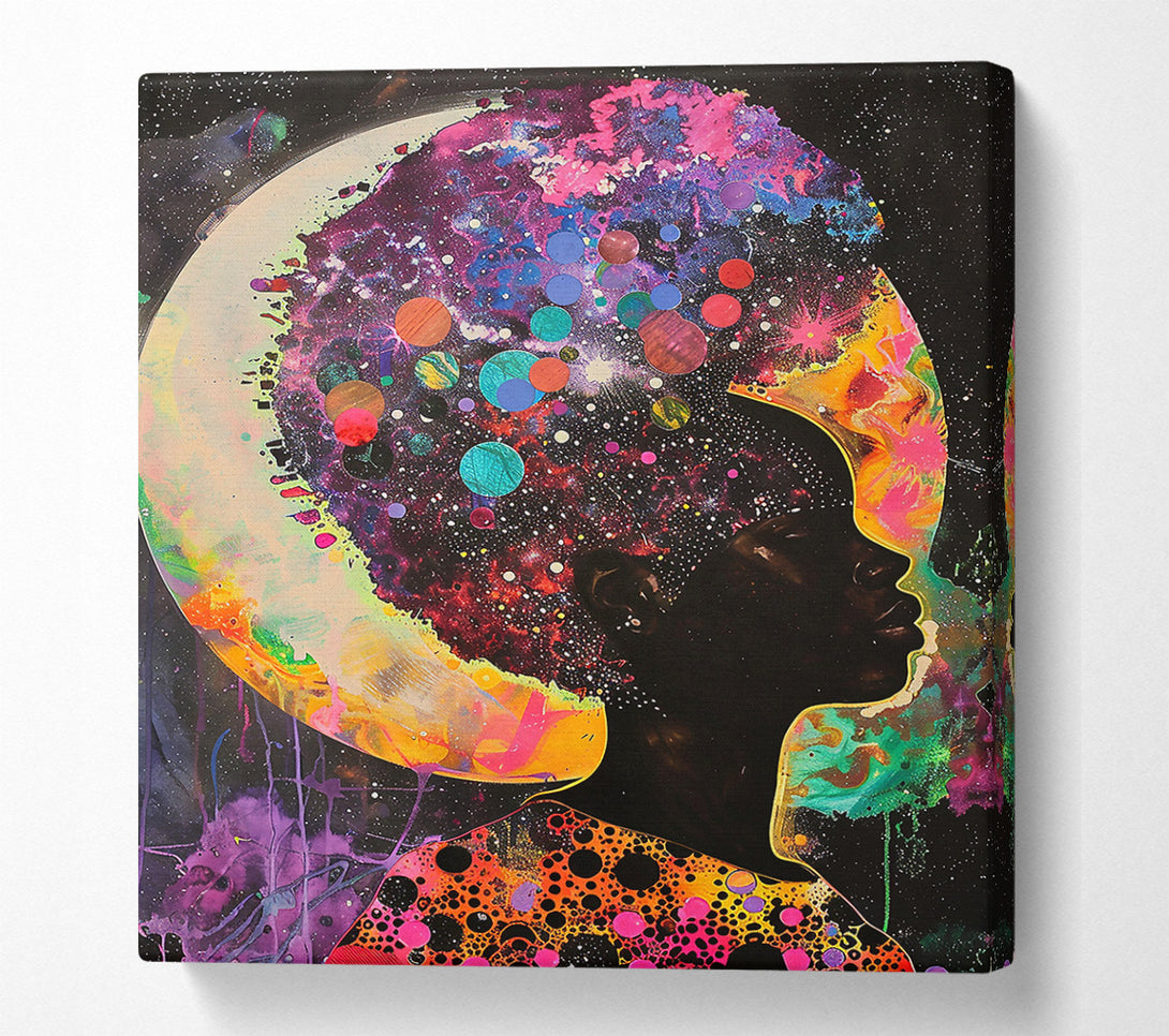  A Canvas Print of Cosmic Orange Dreamscape Canvas Wall Art