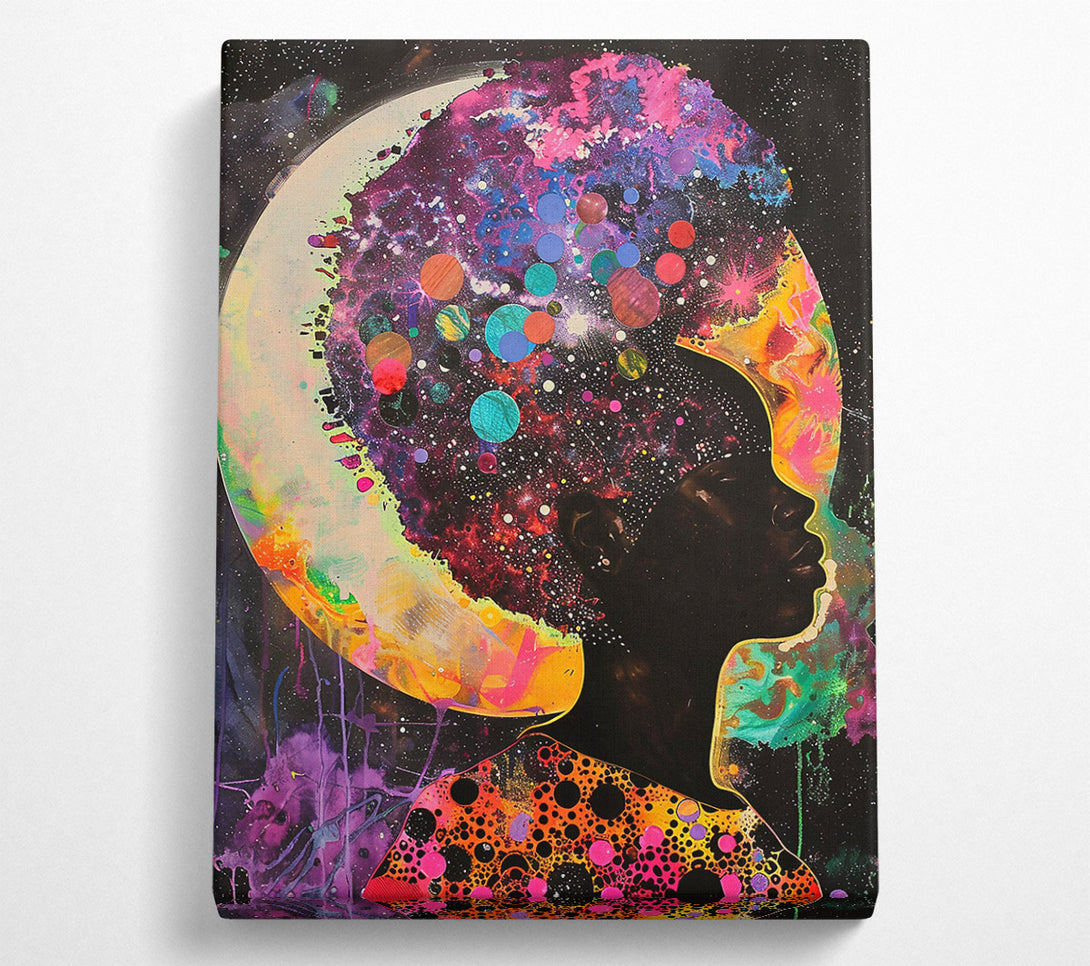  A Canvas Print of Cosmic Orange Dreamscape Canvas Wall Art