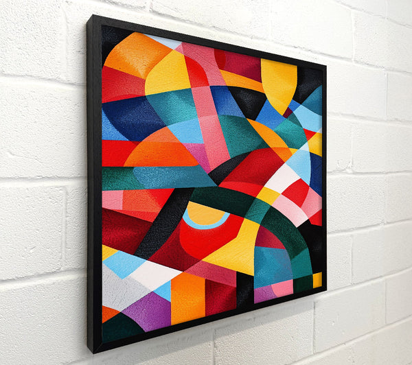 Yellow Geometric Symphony