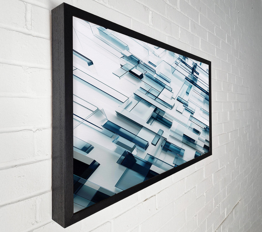 A Canvas Print of Glass And Grids Canvas Wall Art