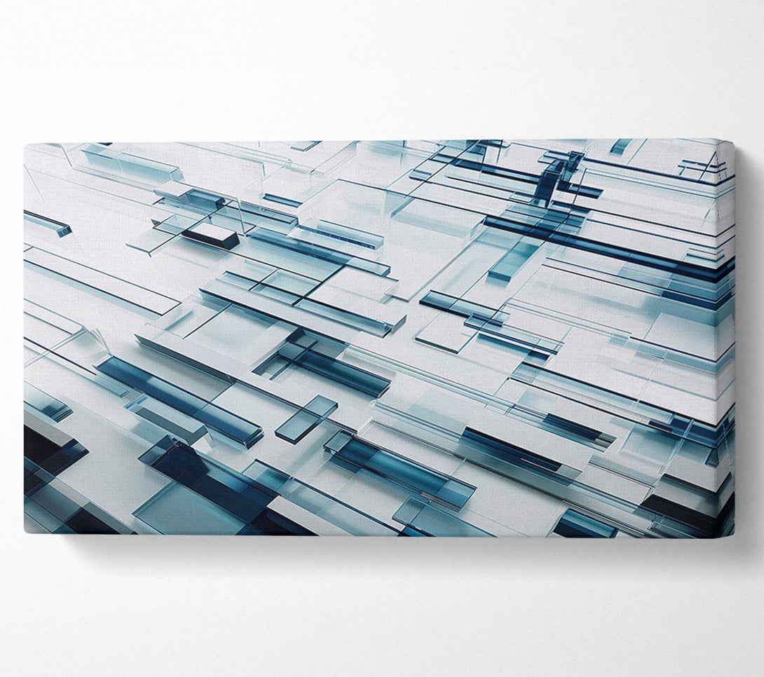  A Canvas Print of Glass And Grids Canvas Wall Art