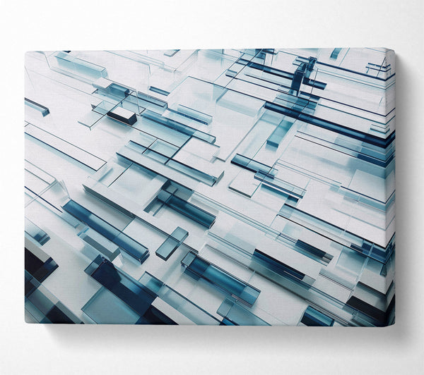 A Canvas Print of Glass And Grids Canvas Wall Art