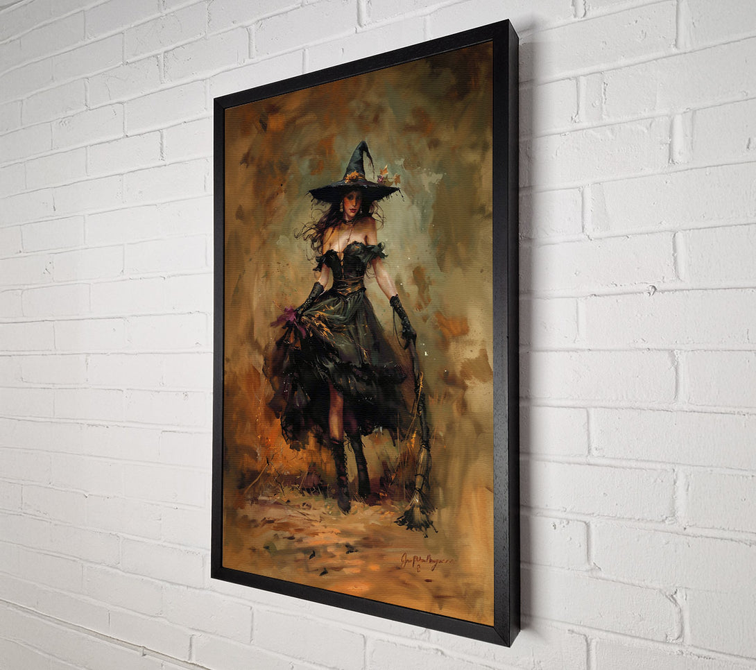  A Canvas Print of Ochre Witch'S Departure Canvas Art